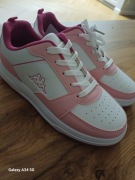 Buty sportowe sneakers biało różowe sznurowane nowe kappa 38