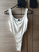 Nowe białe body top z wycięciem shein xs 