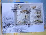 Koperta FDC z blokiem znaczków „Owady Ukrainy” 2024