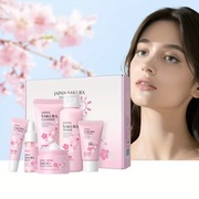 Zestaw pielęgnacyjny Sakura 6w1 LAIKOU - serum, tonik, krem, oczyszczacz 