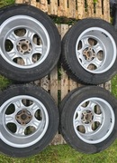 4 felgi Alu 15"' z oponami  - 7J x 15 H2 rozstaw śrub 4x100 ET37