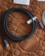 Kabel USB C 2.0 czarno-szary długość 2,5 m