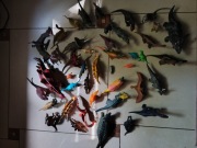 Dinozaury figurki duża kolekcja 43 sztuki