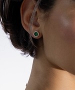 YES Kolczyki z diamentami i szmaragdami CERTYFIKAT YES