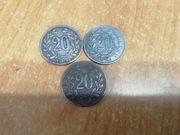 Zestaw starych monet Austria 20 Haller 