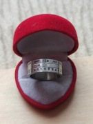 Pierścionek kalendarz sygnet męski pierścień stal nierdzewna okazja 