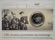 Moneta 10 zł 2013 r. 150. rocznica Powstania Styczniowego, blister, folder