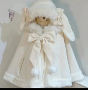 Japońska lolita puszcza peleryna z kapturem rozmiar M