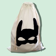 Pojemnik worek na zabawki lniany wzór Batman