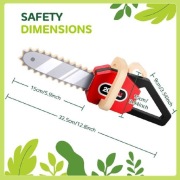 Drewniana piła łańcuchowa dla dzieci.