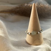 Pierścionek Spokoju z Labradorytem i Akwamarynem