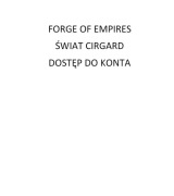Konto Forge of Empies Świat C