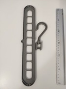 Wieszak organizer do szafy oszczędność miejsca szary