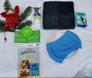 Prezenty dla psa.Mata do lizania,Tubidog,Frisbee,Piłka tpr,Briantos Dental