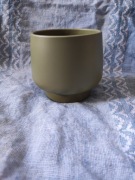 Osłonka doniczki ceramiczna zielona/khaki