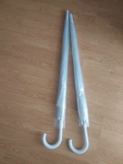 Dwie parasolki przezroczyste na ślub