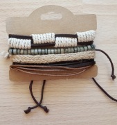 125 Nowy komplet bransoletek męskich boho hippie s