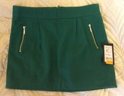 Zielona spódnica mini 50% wełna Reserved 36