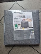 Nowy Puf Składany ze schowkiem Szary