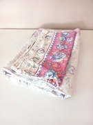 stara retro vintage biała różowa pościeli komplet w kwiaty 160x200 top