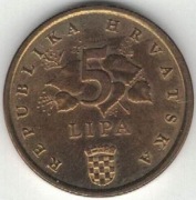 Chorwacja 5 lipa lip 2000 - 18 mm