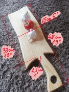 deska do serwowania potraw, sosna, 33x15cm