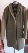 Zielony płaszcz SINSAY 34/XS z domieszką wełny!