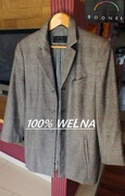 Bogner piękna wełniana marynarka krata r.42