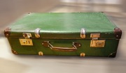 WALIZKA podróżna w DOBRYM STANIE I poł. XXw. DUŻA 65x40x20