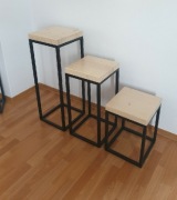 Kwietnik loft półka zestaw 