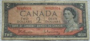 Kanada CAD$ 2 dolary dollars 1954 P#76 Elżbieta II Quebec Beattie Rasminski