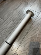 Metalowe nogi rozsuwane do stołu, mebli, 4 sztuki.