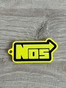 Stylowy Brelok Druk 3D NOS Dodatek dla Fanów Motoryzacji