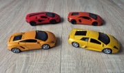 Cztery piękne sportowe Lamborghini modele Welly skala 1:34 