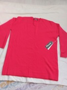 malinowy sweter damski