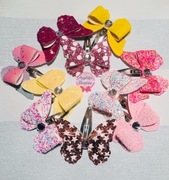Ręcznie robione spinki motylki do włosów 