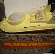 Stara zabawka łazik kosmiczny na baterie CCCP PRL Pudełko