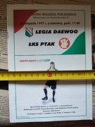 Program meczowy Legia Warszawa ŁKS Łódź 1997 piłka nożna liga Polska 