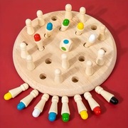 Drewniana Gra Pamięciowa – Szachy Memory dla Dzieci i Dorosłych