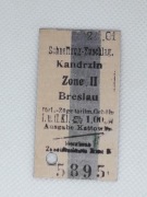 Magnes Bilet Kandrzin (Kędzierzyn Koźle) - Zone II Breslau / Leschnitz