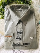 Koszula męska szara z długim rękawem 41/42 Globol 