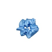 Frotka maxi błękit scrunchie satin