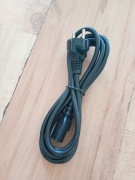 kabel przewód zasilający PC monitor drukarka, czarny, prosta wtyczka