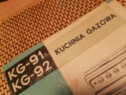 Kuchnia gazowa kg-91  kg-92 instrukcja obsługi prl