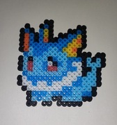 Vaporeon Pokemon z koralików do prasowania niebieski