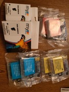 Kartridże 2 zestawy czarnych i kolorowych 