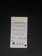 Magnes Bilet Marienau (Marynowy) - Neuteich