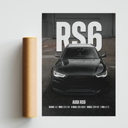 PLAKAT AUDI RS6 A2