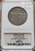 10 zł. 30 rocznica  Grudnia 70 z 2000 Gcn ms 70