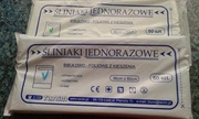 Śliniak jednorazowy z kieszenią 100 sztuk